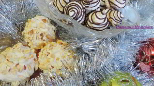 Арахисовое и кокосовое заварное безе