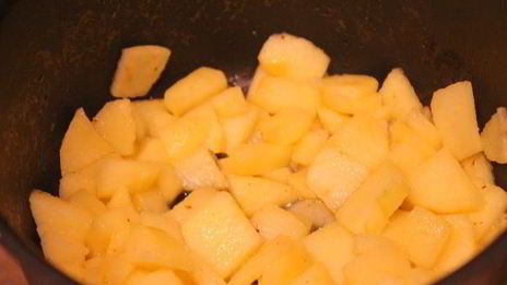 французские блинчики с яблоками и безе