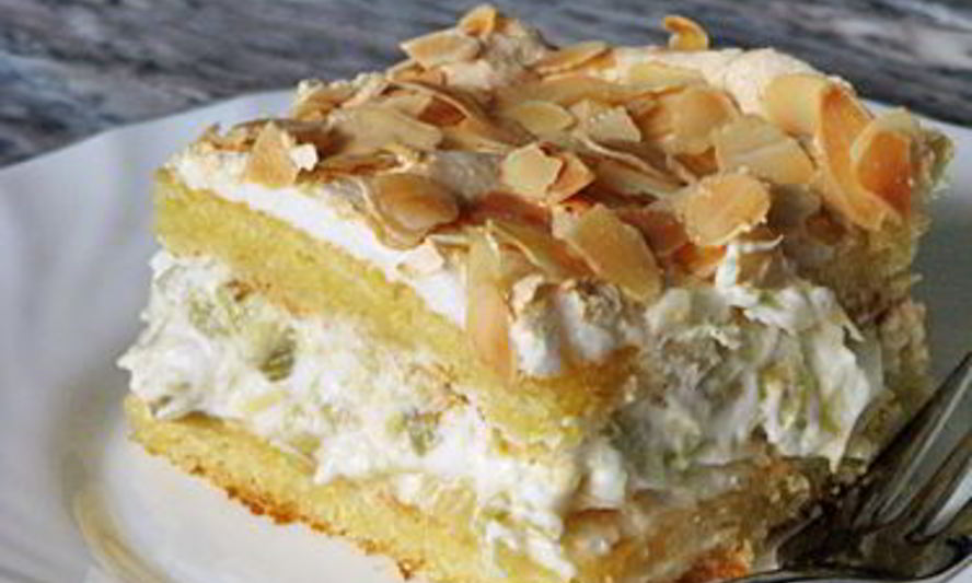 Рецепт ревенный безе-торт