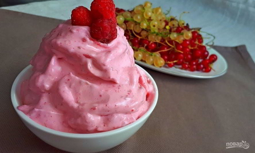 Рецепт быстрый десерт малиновые облака