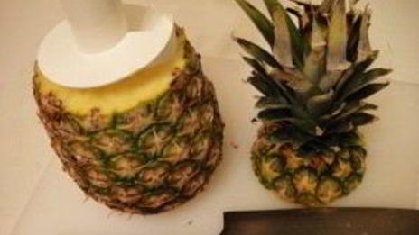 десерт из свежего ананаса