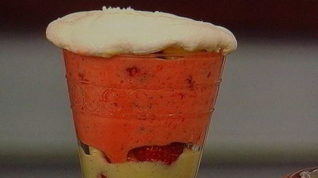 десерт клубничная павлова