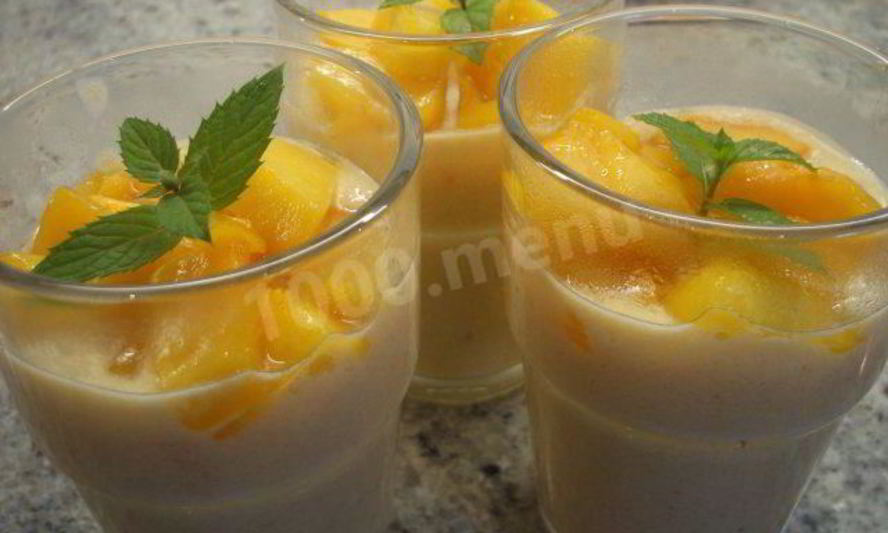 Рецепт десерт летний с персиками и абрикосами