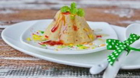 диетический десерт из творога и банана