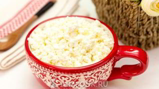 Домашний творог из молока и кефира