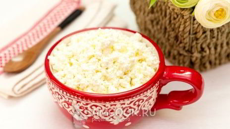 домашний творог из молока и кефира