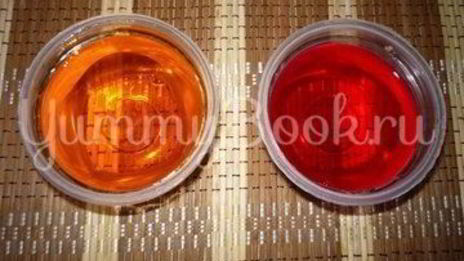 фрукты в желе