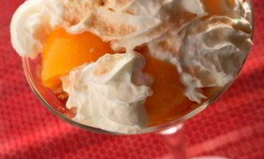 Рецепт имбирные персики на гриле с малиной