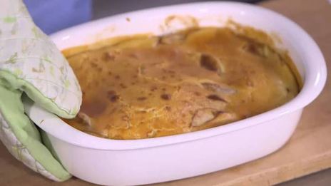 клафути с яблоками и корицей