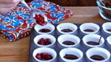 конфеты из темного шоколада