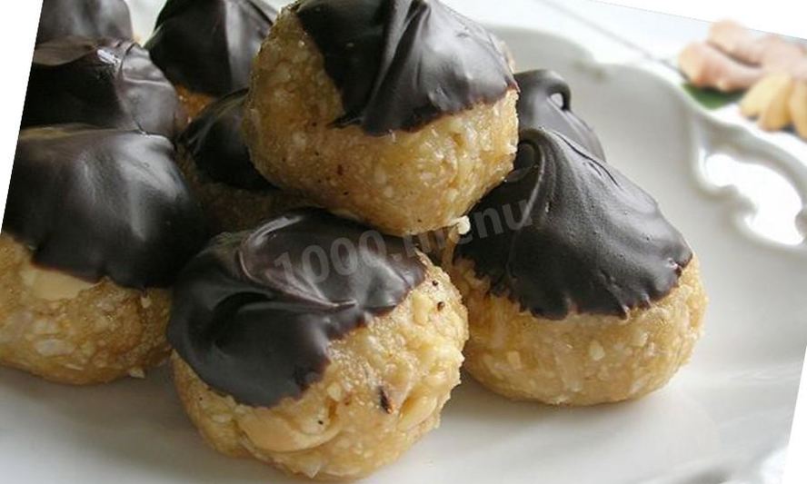 Рецепт конфеты с ореховой пастой