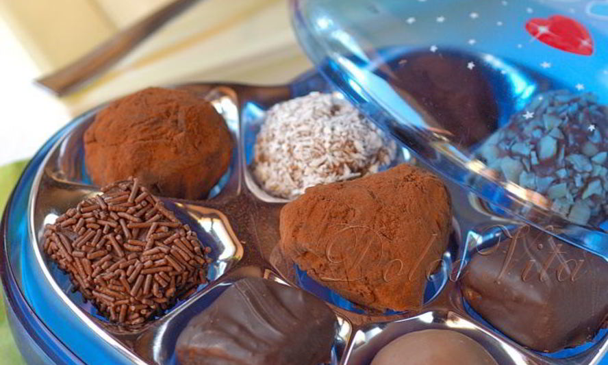 Рецепт конфеты с трюфельно-фруктовой начинкой