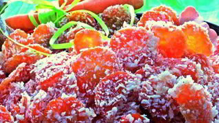 Морковные конфеты в кокосе