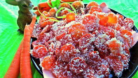 морковные конфеты в кокосе