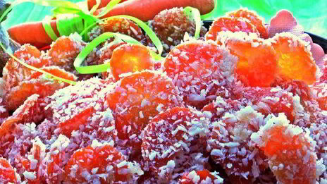 морковные конфеты в кокосе