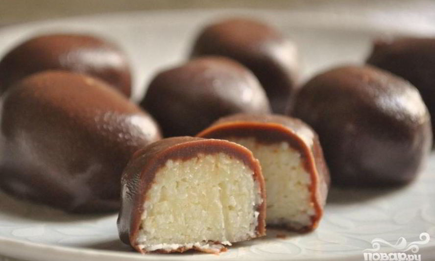 Рецепт шоколадно-кокосовые конфеты