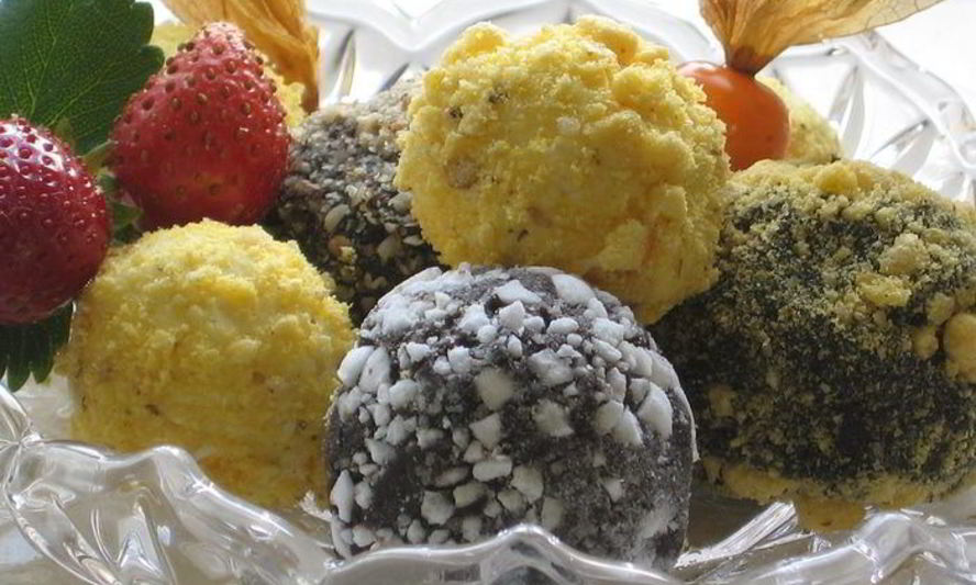 Рецепт творожные конфеты колобки