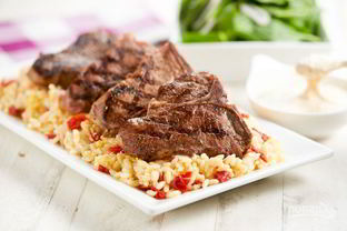 Баранина с горчичным кремом