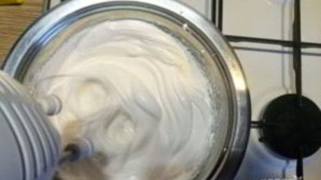 белковый заварной крем