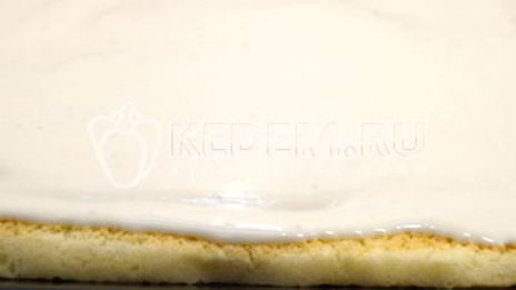 бисквитный рулет с кремом зимнее полено