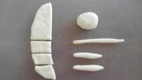 булочки с кремом в виде барашек