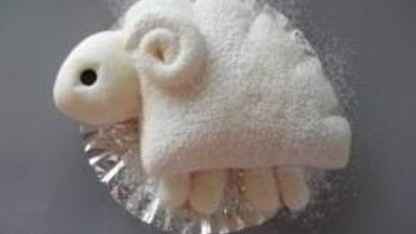 булочки с кремом в виде барашек