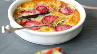 Клубничный крем-карамель