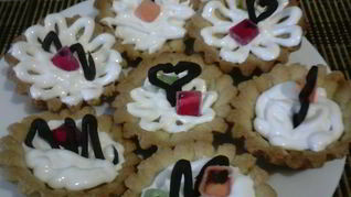 Корзиночки с кремом