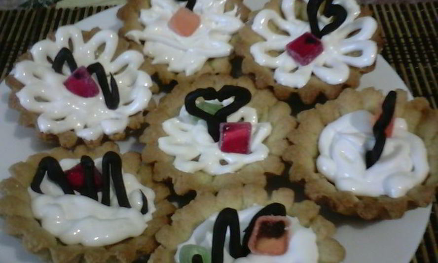 Рецепт корзиночки с кремом