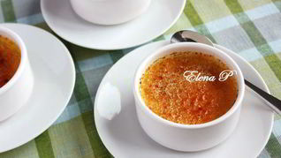 Крем-брюле с медом и розмарином