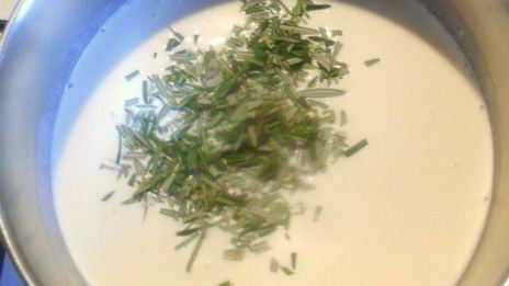 крем-брюле с медом и розмарином