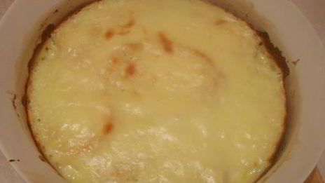 пудинг из булочки с кремом