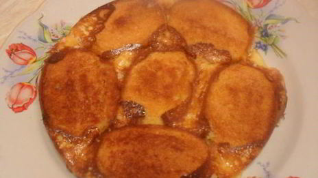 пудинг из булочки с кремом