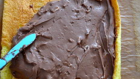 рулет с кремом два шоколада