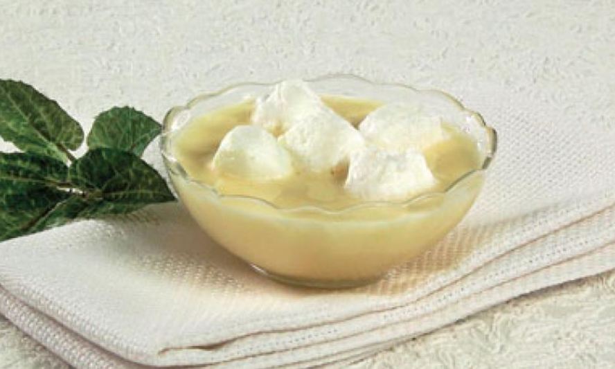 Рецепт снежки с яичным кремом