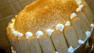 Торт-купол с творожным кремом