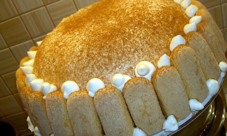 Рецепт торт-купол с творожным кремом