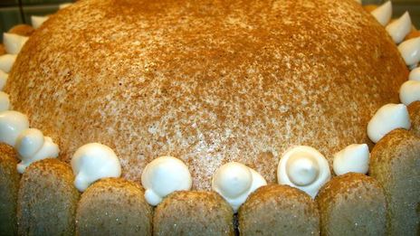 торт-купол с творожным кремом