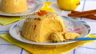 Тыквенный кремовый десерт