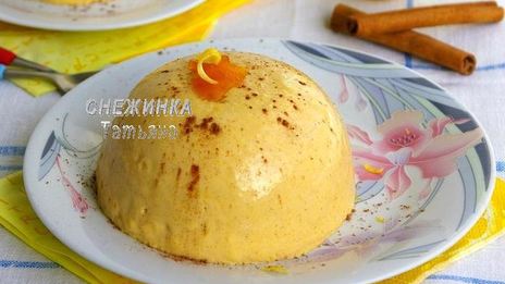 тыквенный кремовый десерт