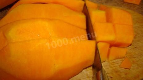 тыквенный рулет с творожным кремом