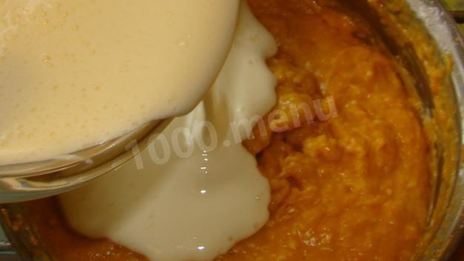 тыквенный рулет с творожным кремом