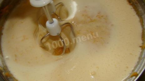 тыквенный рулет с творожным кремом