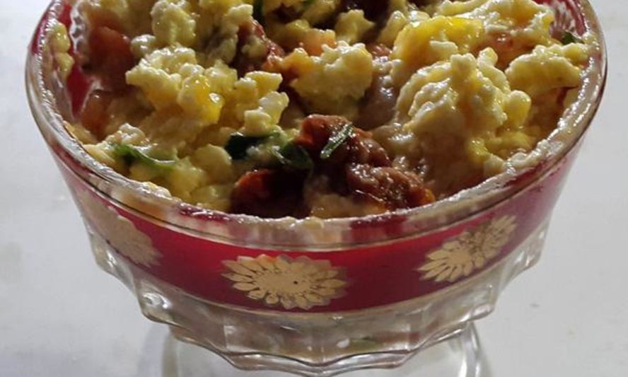 Рецепт веррин с креветками под кремом с желтым перцем