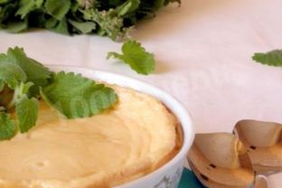 Запеченный крем из ряженки