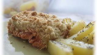 Лососевый крамбл