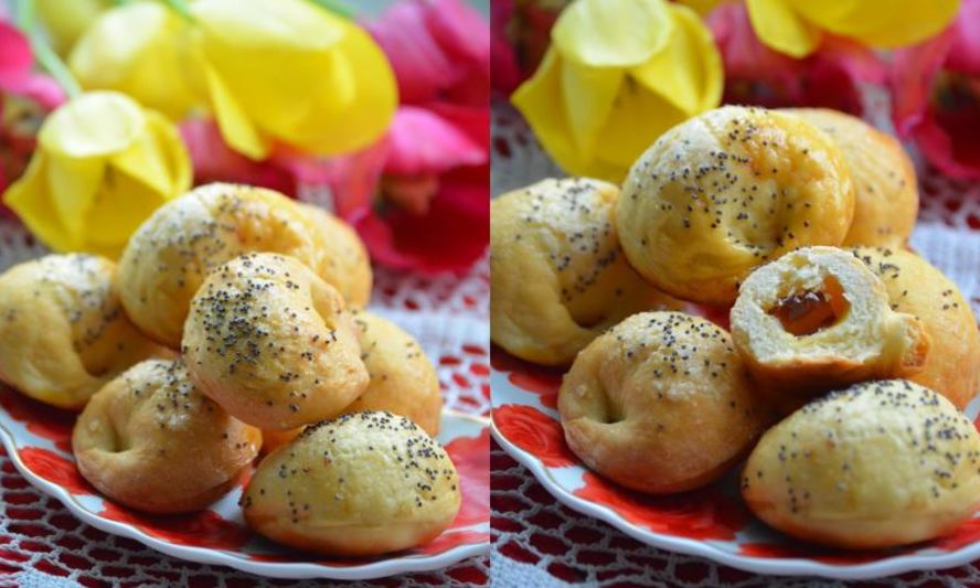 Рецепт булочки с мармеладом