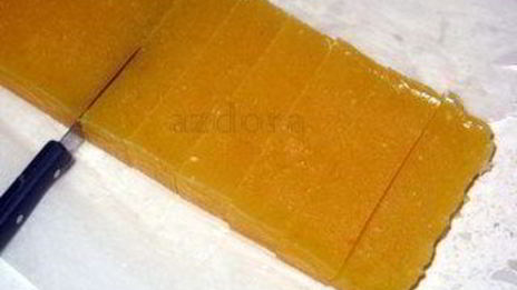 домашний апельсиновый мармелад оранжевый