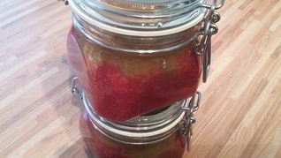 Клубнично-ревеневый мармелад