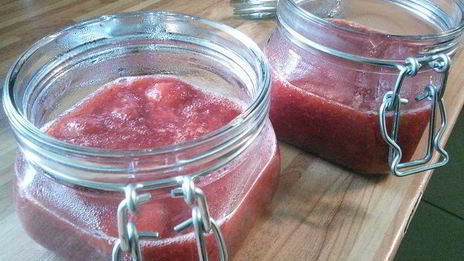 клубнично-ревеневый мармелад